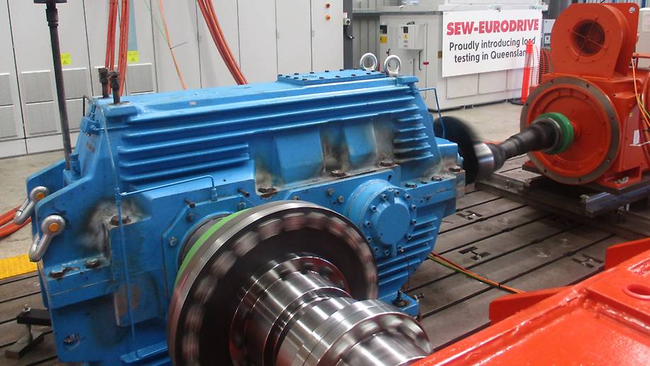 SEW-EURODRIVE’s state-of-the-art Heavy Industrial Service Centre in Mackay is capable of testing complete drive assemblies. 