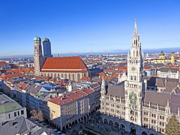 Frauenkirche und Marienplatz, München