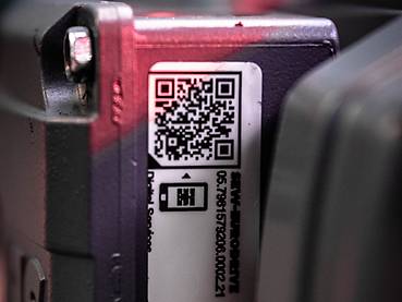 QR Code sur la boite à bornes