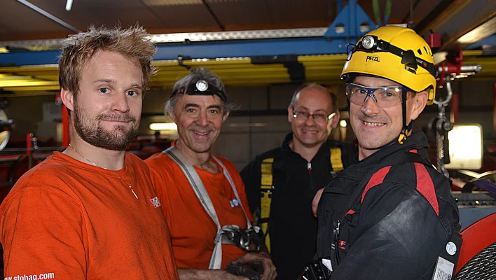 A happy project team (STOBAG, Trafö and Alfred Imhof AG)