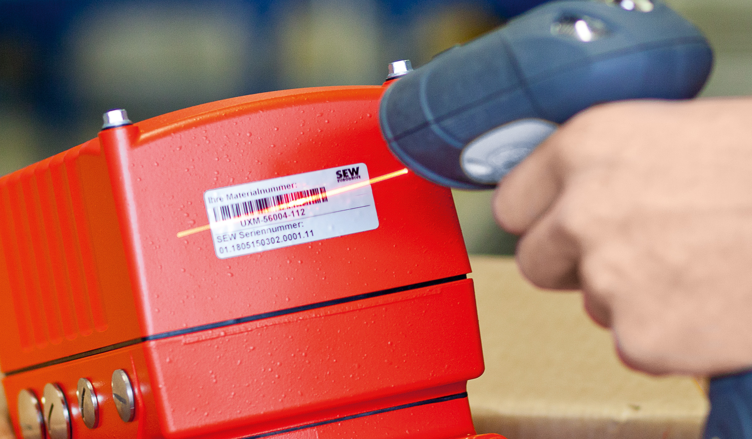 Scanning barcode labels on the product